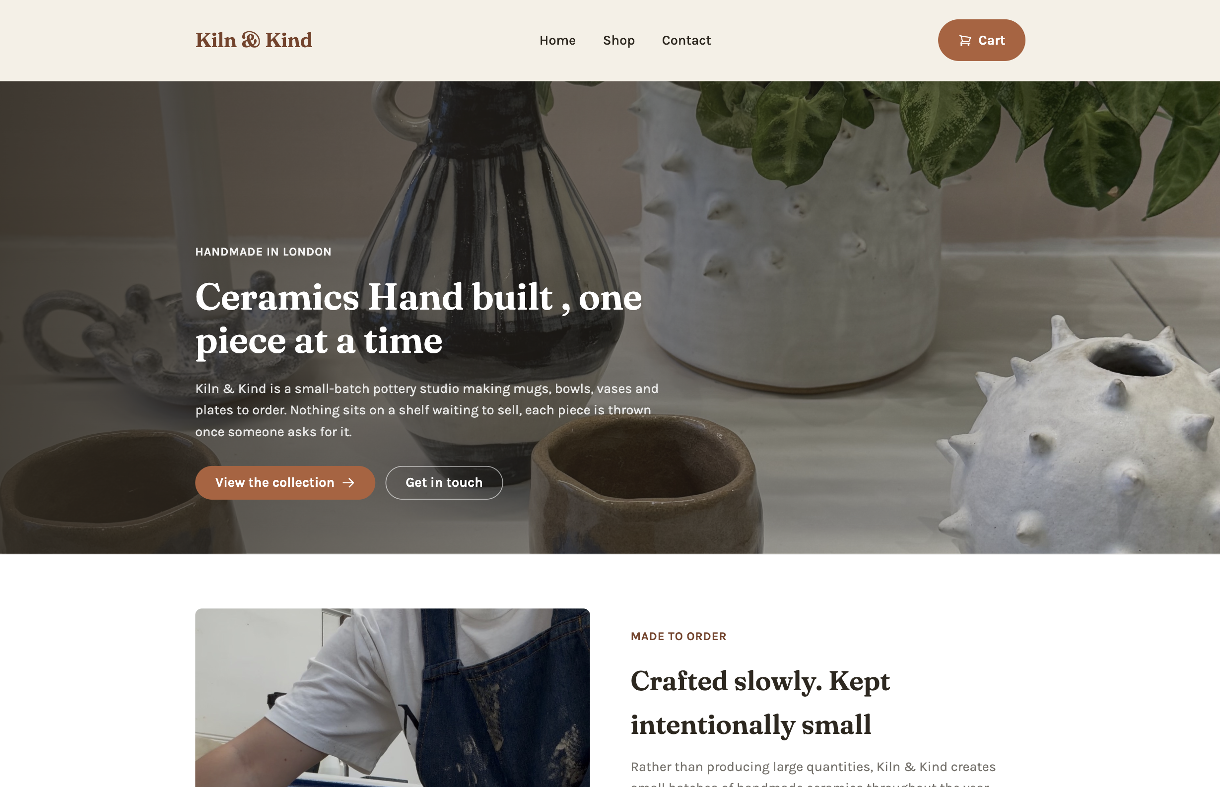 Kiln & Kind handmade ceramics
